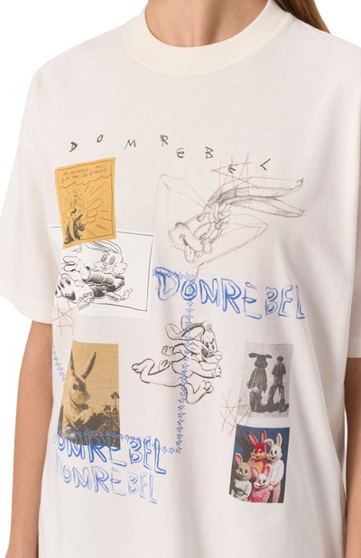 Хлопковая футболка DOMREBEL, арт. RABBIT H0LE T-SHIRT, фото 5