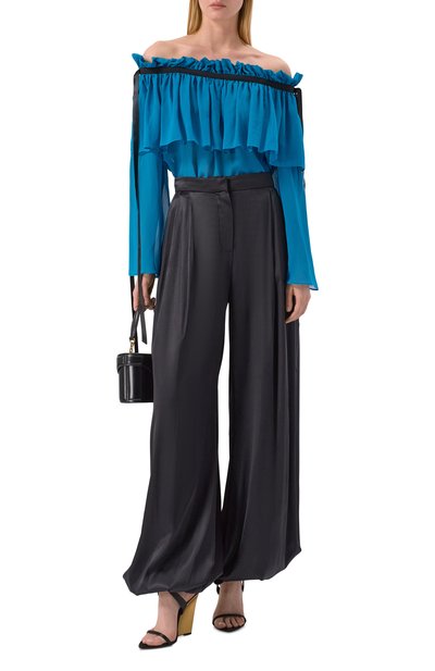 Топ NINA RICCI бирюзового цвета по цене 114000 руб., арт. 26PCT0023/SE1417, фото 2 Топ NINA RICCI, арт. 26PCT0023/SE1417, фото 2