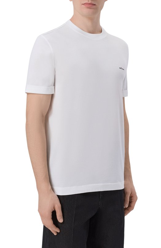 Хлопковая футболка Kiton UMK0891 Белый  UMK0891 Фото 3