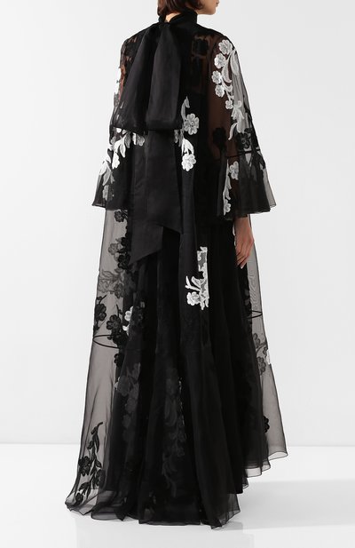 Шелковое платье VALENTINO, арт. SB0VD9S11C8, фото 4