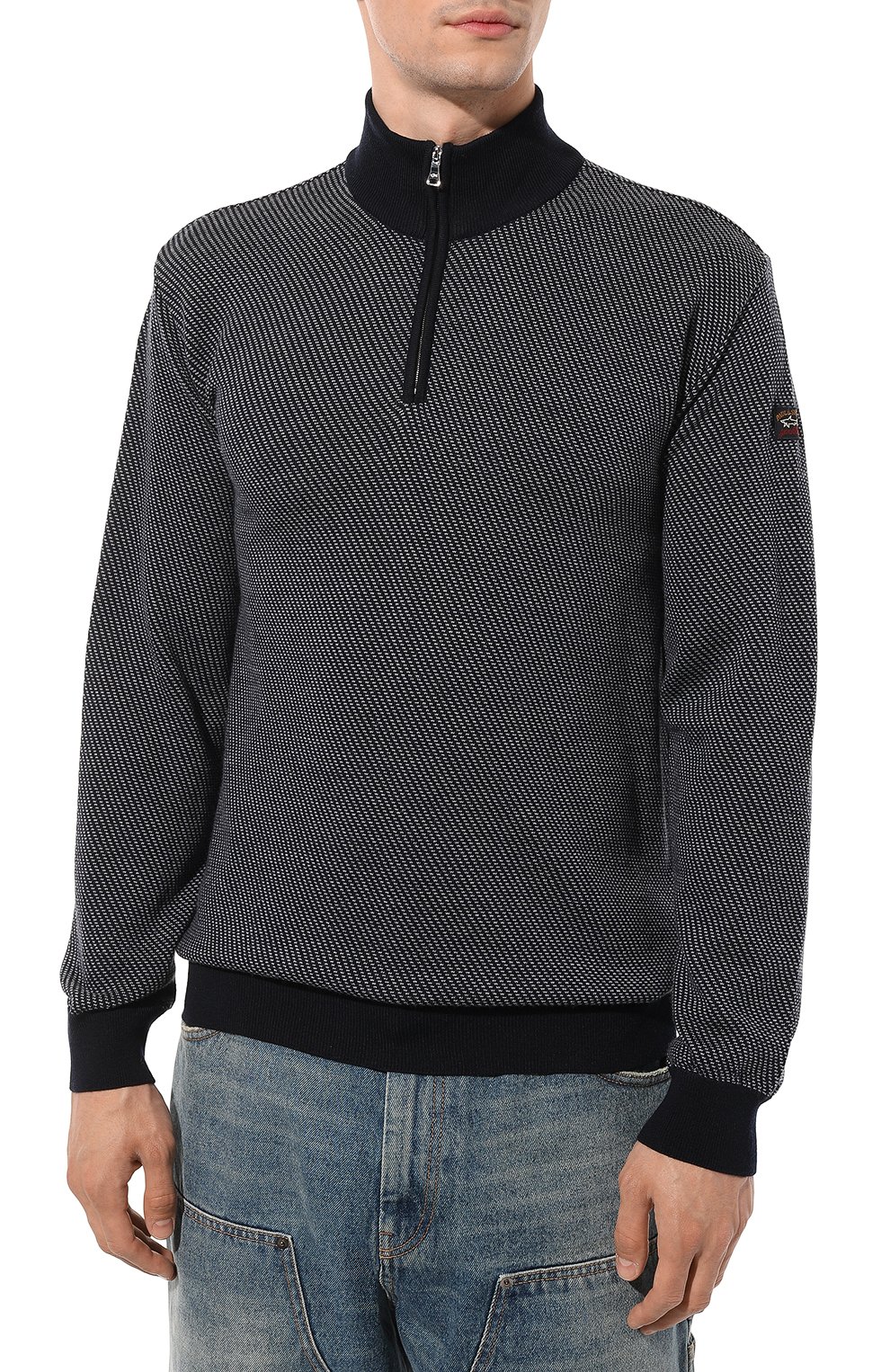 Шерстяной джемпер PAUL&SHARK темно-синего цвета по цене 56250 руб., арт. 13311134, фото 3 Шерстяной джемпер PAUL&SHARK, арт. 13311134, фото 3