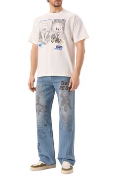 Мужская хлопковая футболка DOMREBEL белого цвета, арт. S0METIMES/T-SHIRT | Фото 2 (Длина (для топов): Стандартные; Драгоценные камни: Проставлено; Рукава: Короткие; Материал сплава: Проставлено; Принт: С принтом; Стили: Гранж; Материал внешний: Хлопок; Мужское Кросс-КТ: Футболка-одежда; Кро�сс-КТ: Джерси)
