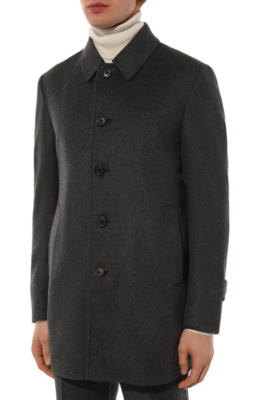Шерстяное пальто Corneliani 941004-9412321 Серый  941004-9412321 Фото 3