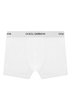 Детские комплект из двух боксеров DOLCE & GABBANA белого цвета, арт. L4J701/0N00G | Фото 2 (Материал внешний: Хлопок; Рукава: Короткие; Драгоценные камни: Прос�тавлено; Материал сплава: Проставлено; Ростовка одежда: 4 года | 104 см, 12 лет | 152 см, 3 года | 98 см, 13 - 15 лет | 158 см, 6 лет | 116 см, 10 - 11 лет | 140 - 146см, 5 лет | 110 см, 2 года | 92 см, 8 лет | 128 см)