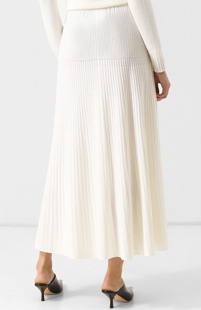 Кашемировая юбка-миди с эластичным поясом LORO PIANA, арт. FAI1801, фото 4