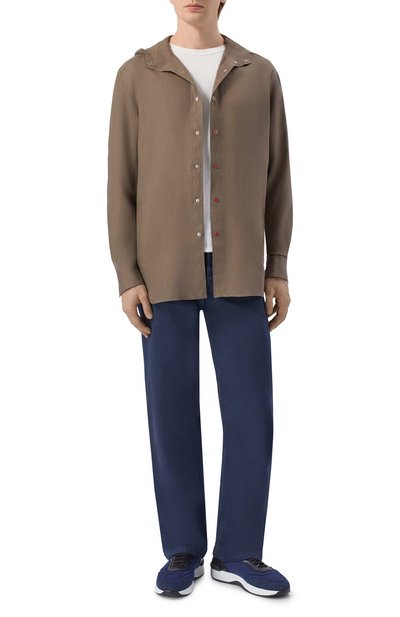 Мужская льняная рубашка KITON, арт. UMCMARH09701