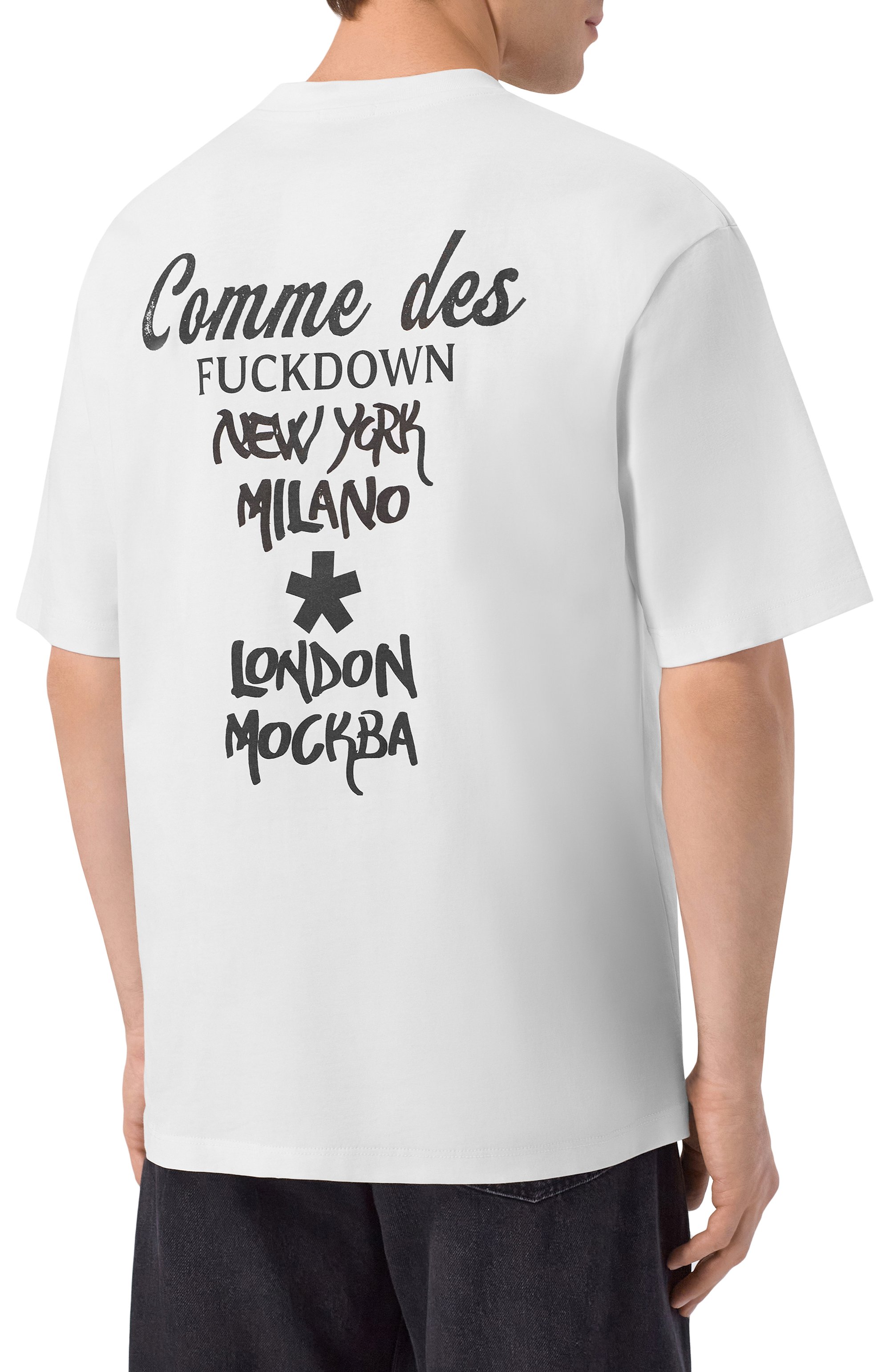 Хлопковая футболка COMME DES FUCKDOWN, арт. CFABW01668, фото 4