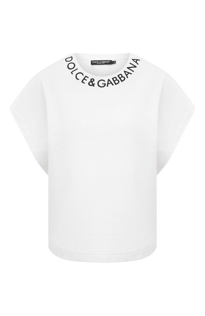 Женская хлопковая футболка DOLCE & GABBANA, арт. F8Q56Z/G7I1N