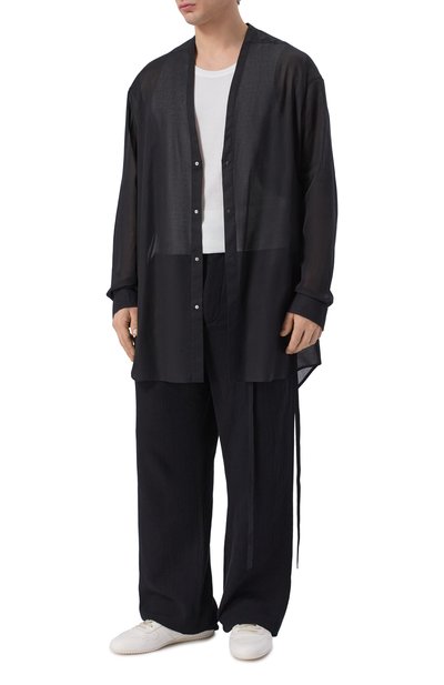 Мужская хлопковая рубашка RICK OWENS, арт. RU01F2295/CV