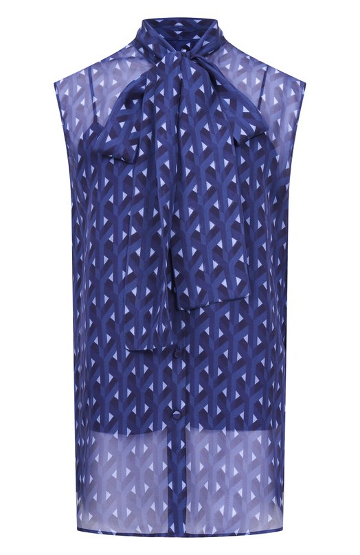 Шелковая блузка MVST M26.2PW.B018/F152 PRINTED CHIFF0N Синий M26.2PW.B018/F152 PRINTED CHIFF0N