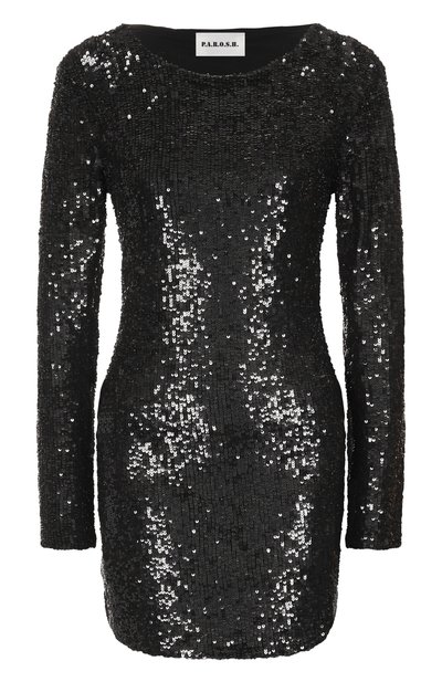 Женское платье с отделкой пайетками P.A.R.O.S.H., арт. G0NG25-D722526