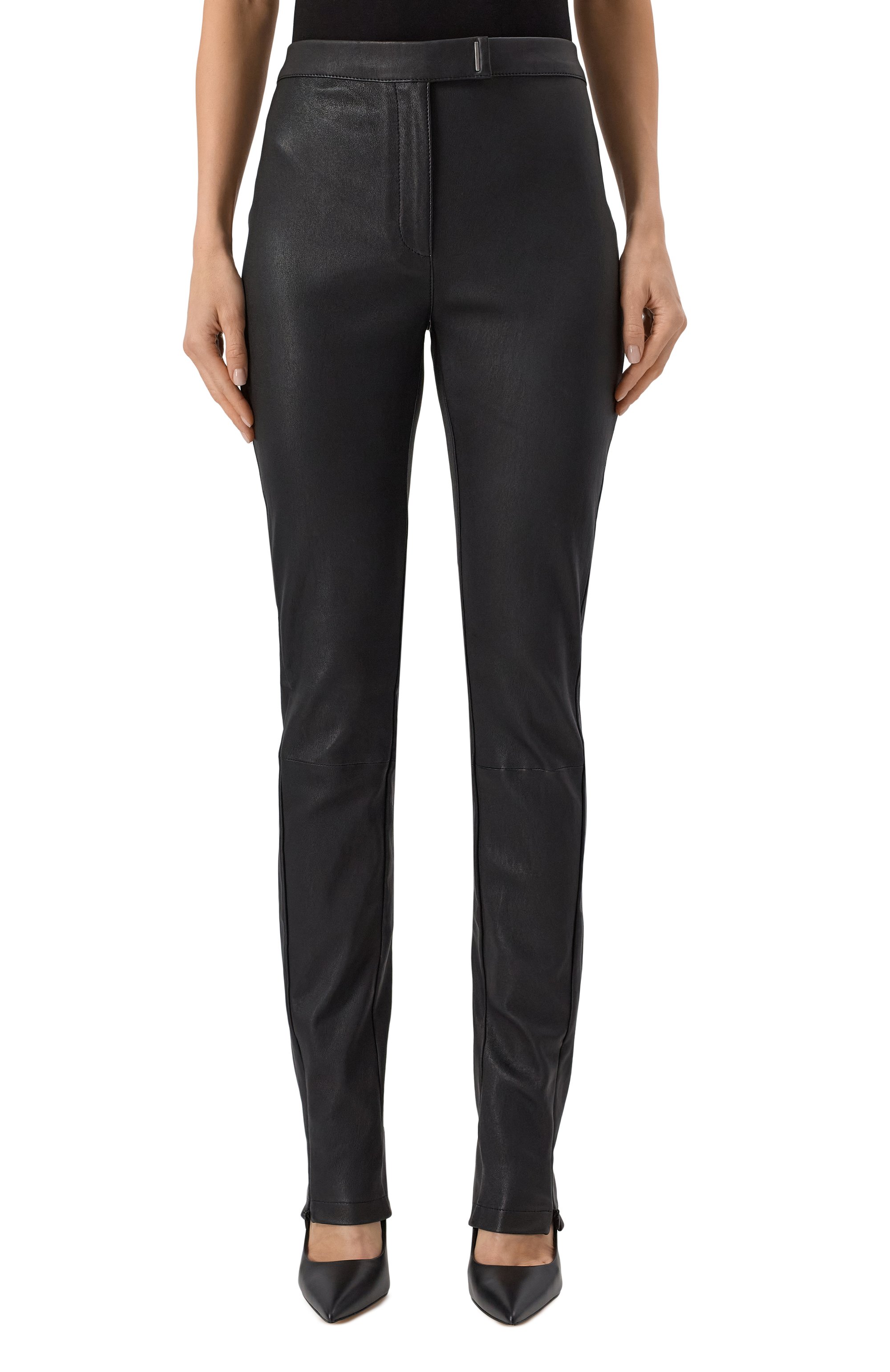 Кожаные легинсы BOSS, арт. 50541926, фото 3