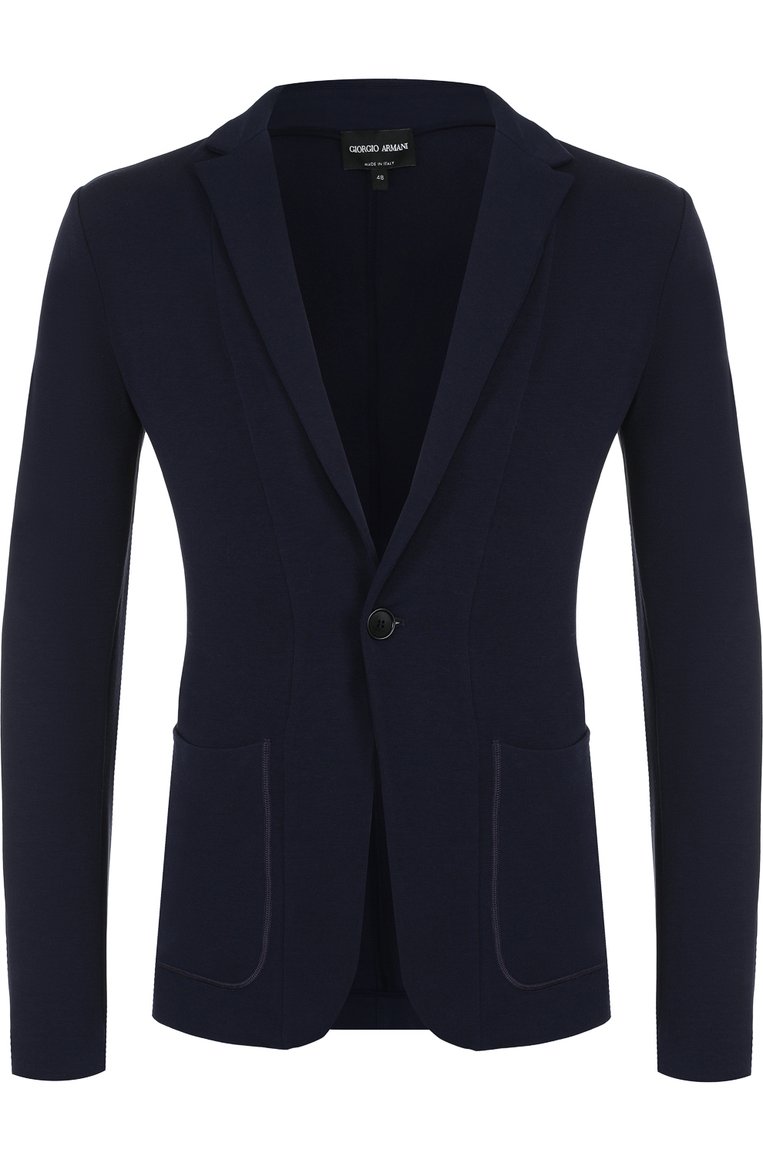 Однобортный пиджак из вискозы GIORGIO ARMANI, арт. 3ZSG55/SJRDZ, фото 1
