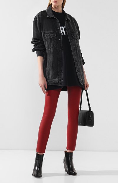 Кожаные легинсы HELMUT LANG, арт. J07HW201, фото 2