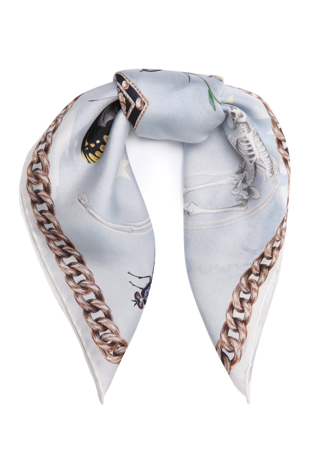 Шелковый платок ALEXANDER MCQUEEN, арт. 685960/3001Q, фото 1