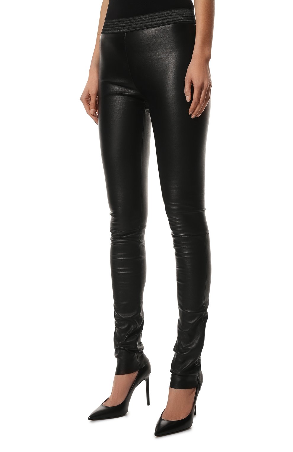 Кожаные легинсы DROME, арт. DPD1017ZP/D1835P, фото 3