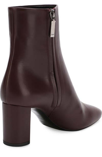 Кожаные ботильоны lou на устойчивом каблуке SAINT LAURENT, арт. 527495/0RR00, фото 4