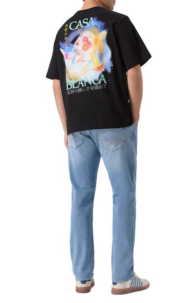 Хлопковая футболка CASABLANCA, арт. MPF25-JTS-044-05, фото 2