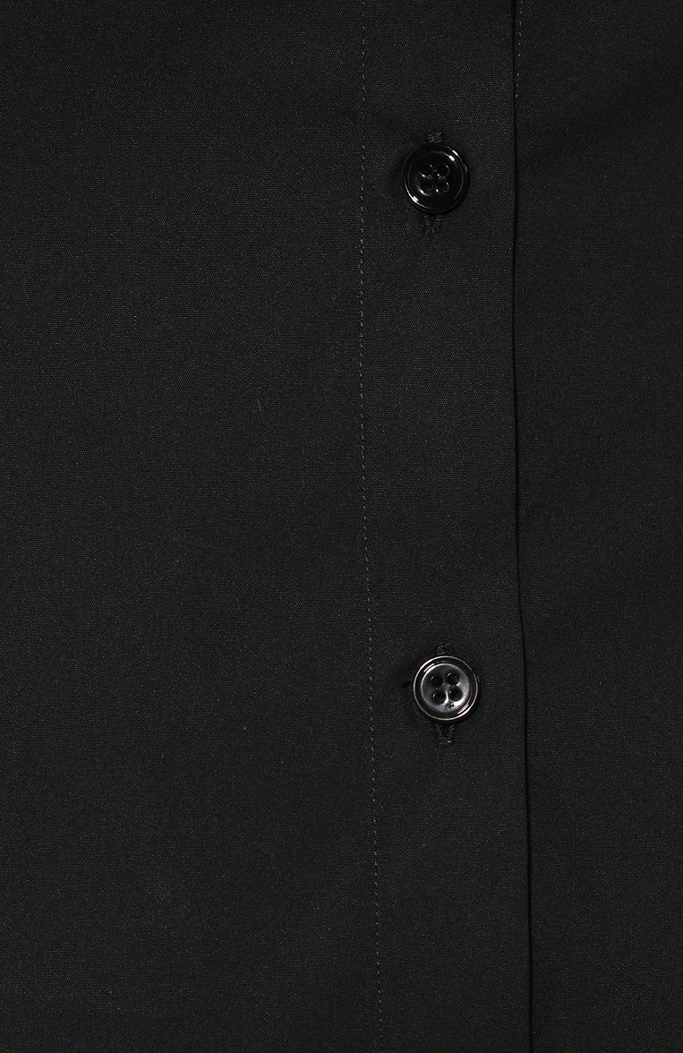 Женская хлопковая рубашка TOM FORD черного цвета, арт. CA3125-FAX565 | Фото 5 (Материал внешний: Хлопок; Рукава: Длинные; Статус проверки: Проверена категория; Длина (для топов): Стандартные; Принт: Без принта; Женское Кросс-КТ: Рубашка-одежда; Стили: Классический)