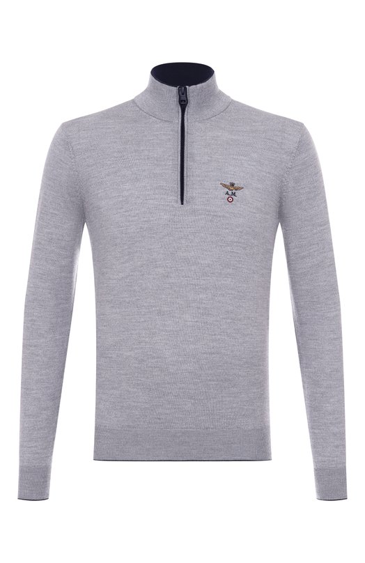 Шерстяной джемпер Aeronautica Militare MA1570UL00415 Серый MA1570UL00415