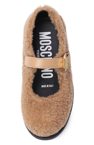 Туфли MOSCHINO бежевого цвета по цене 27050 руб., арт. 84246/VAR1_001, фото 4 Туфли MOSCHINO, арт. 84246/VAR1_001, фото 4