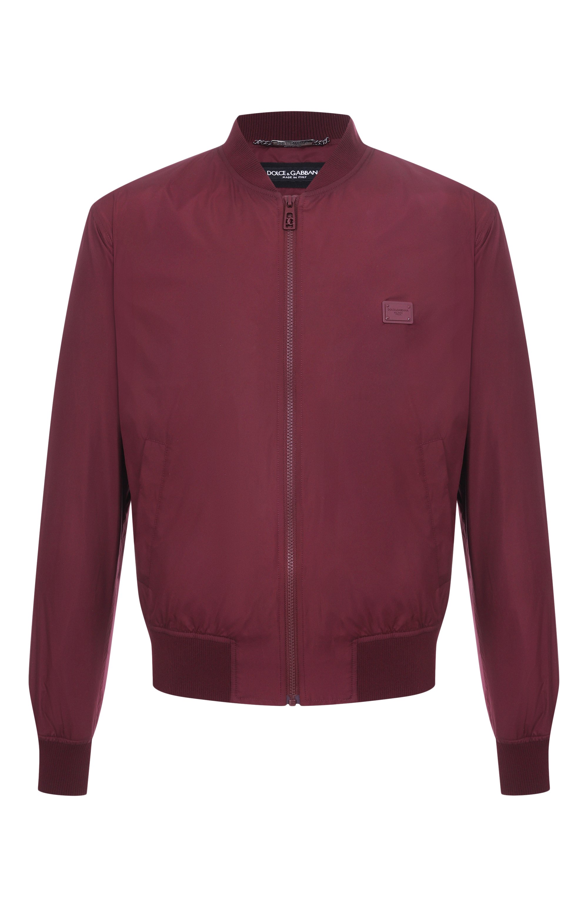 Бомбер DOLCE & GABBANA малинового цвета по цене 170500 руб., арт. G9BLMT/FUS27, фото 1 Бомбер DOLCE & GABBANA, арт. G9BLMT/FUS27, фото 1