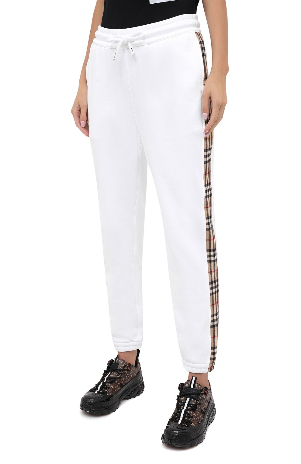 Хлопковые джоггеры BURBERRY, арт. 8032296, фото 3
