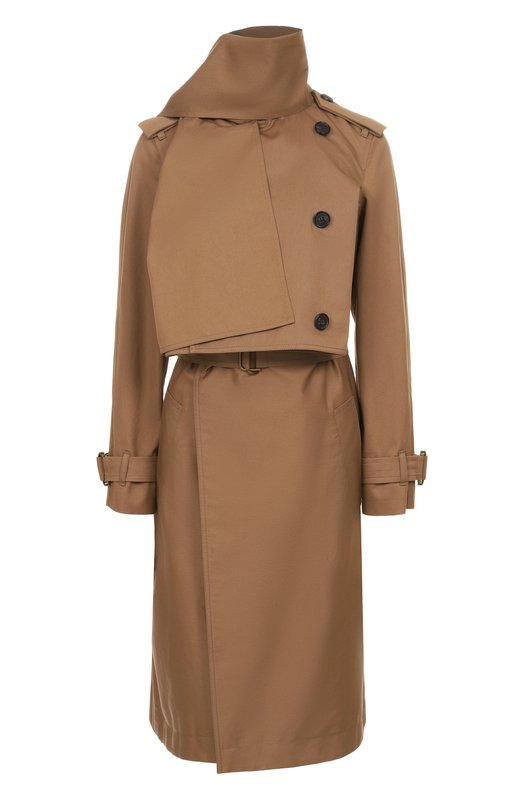 Хлопковый тренч Burberry 8106350 Коричневый 8106350