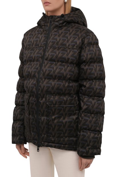 Пуховик ZADIG AND VOLTAIRE хаки цвета по цене 42400 руб., арт. WKCD3403F, фото 3 Пуховик ZADIG AND VOLTAIRE, арт. WKCD3403F, фото 3