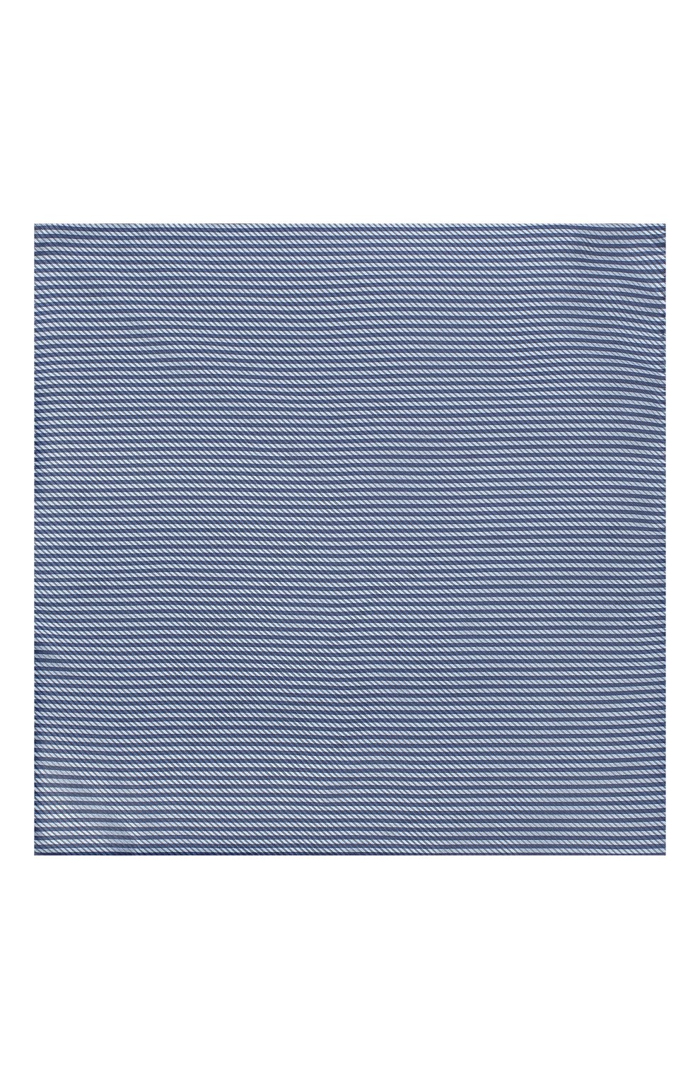 Шелковый платок GIORGIO ARMANI синего цвета по цене 10850 руб., арт. 360023/9P912, фото 3 Шелковый платок GIORGIO ARMANI, арт. 360023/9P912, фото 3