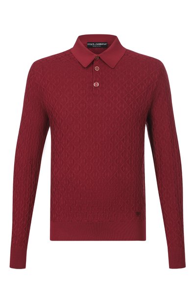 Мужская шелковое поло DOLCE & GABBANA, арт. GXZ25Z/JBS0E