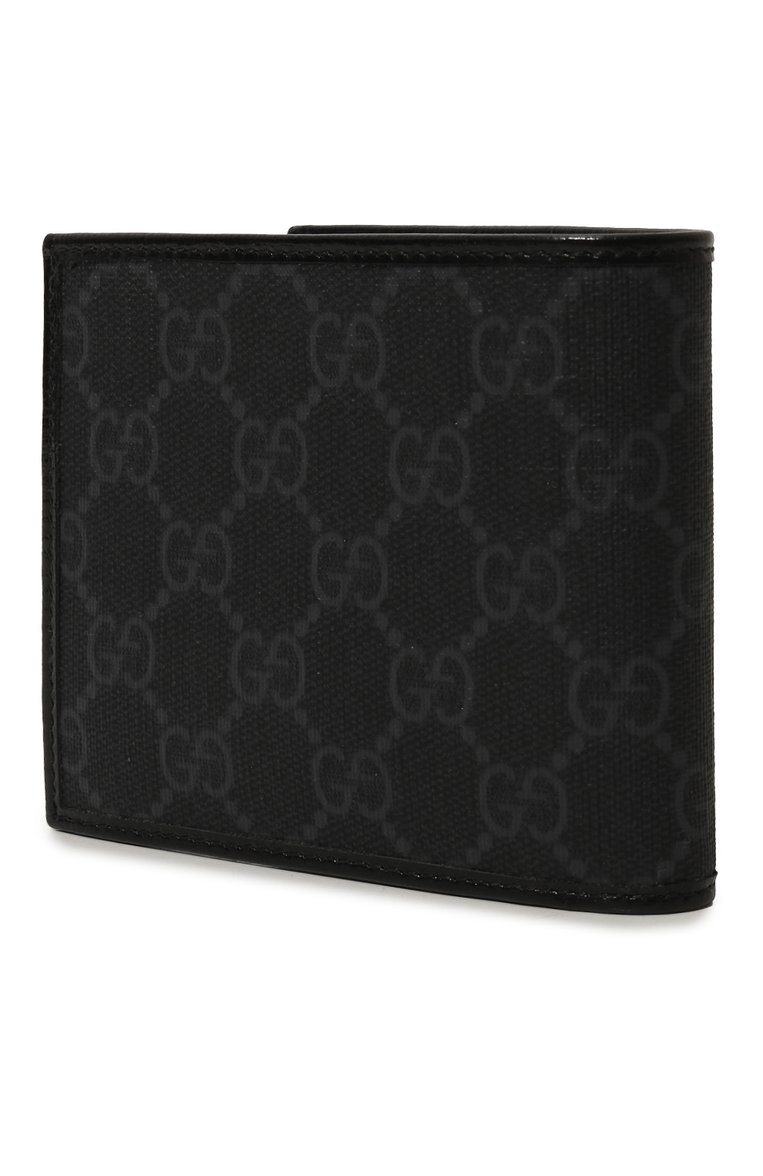 Мужской портмоне GUCCI черного цвета, арт. 673000/92TCN | Фото 2 (Материал: Текстиль, Синтетический материал; Нос: Не проставлено)