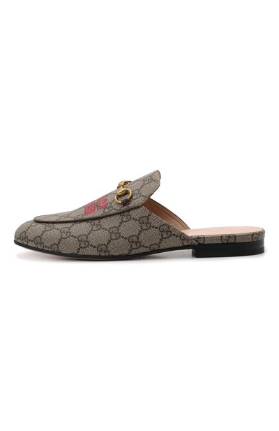 Комбинированные сабо tiger gg princetown GUCCI, арт. 687841/UTG10, фото 4