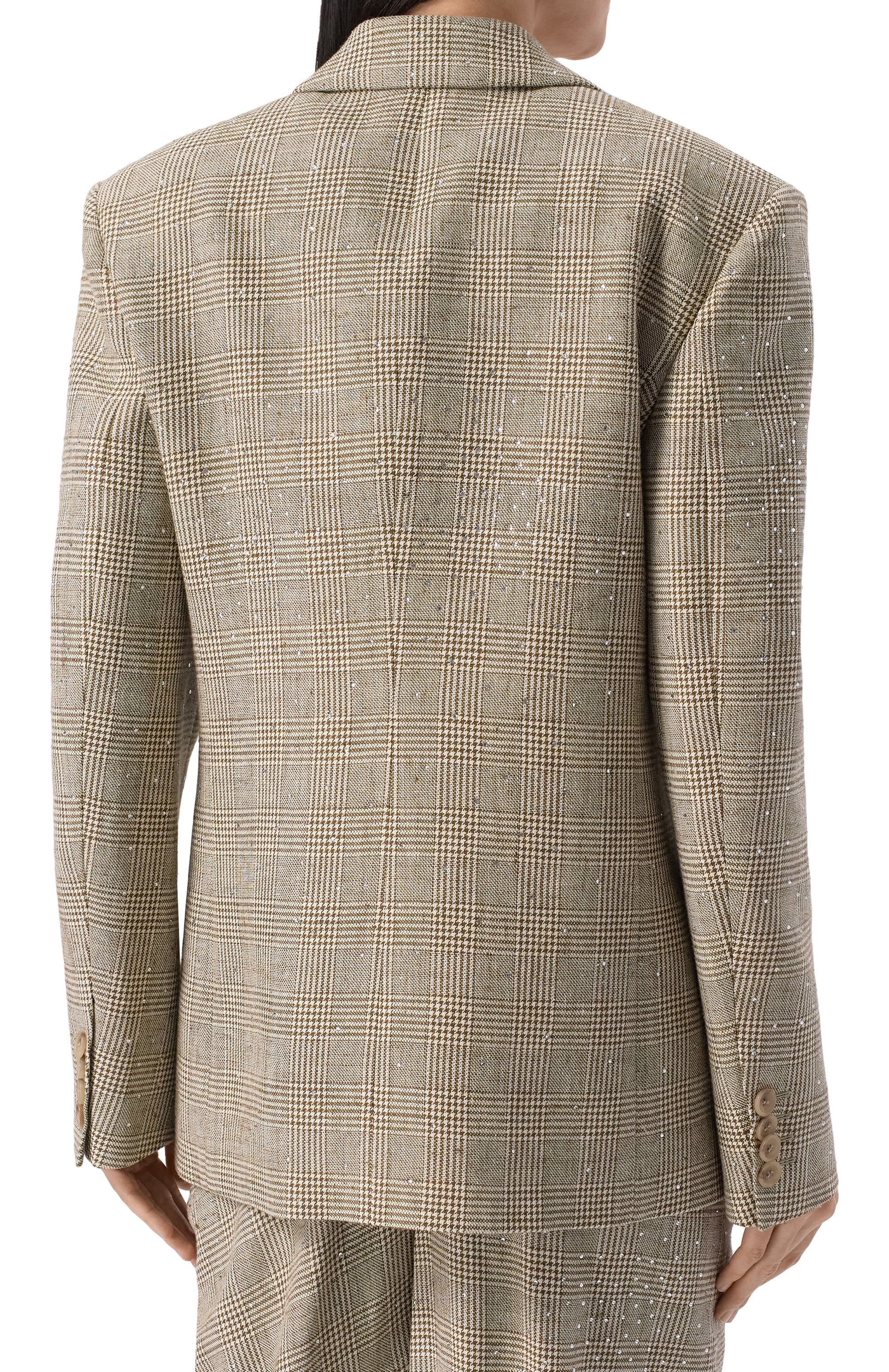 Жакет из вискозы и хлопка с отделкой стразами GIUSEPPE DI MORABITO, арт. 04SSJA112C 04427, фото 4