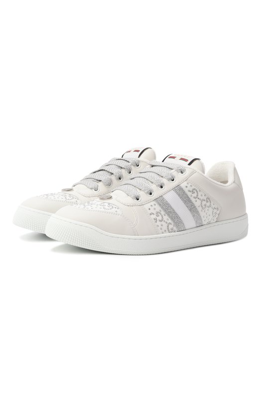 Комбинированные кеды Screener Gucci 732193/FADQ7 Белый 732193/FADQ7