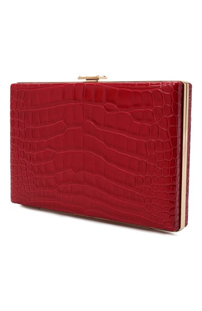 Клатч из кожи аллигатора DOLCE & GABBANA красного цвета по цене 983500 руб., арт. BI1336/A2R08/AMIS, фото 4 Клатч из кожи аллигатора DOLCE & GABBANA, арт. BI1336/A2R08/AMIS, фото 4