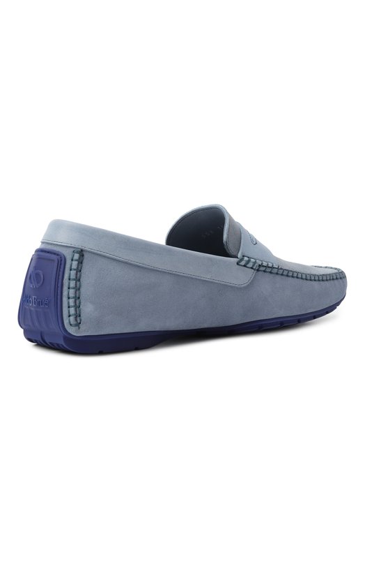 Замшевые мокасины Aldo Brue AB0136S-DKDS.S Голубой  AB0136S-DKDS.S Фото 5