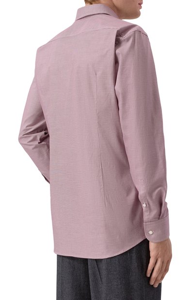 Хлопковая сорочка BOSS бордового цвета по цене 14950 руб., арт. 50539134, фото 4 Хлопковая сорочка BOSS, арт. 50539134, фото 4