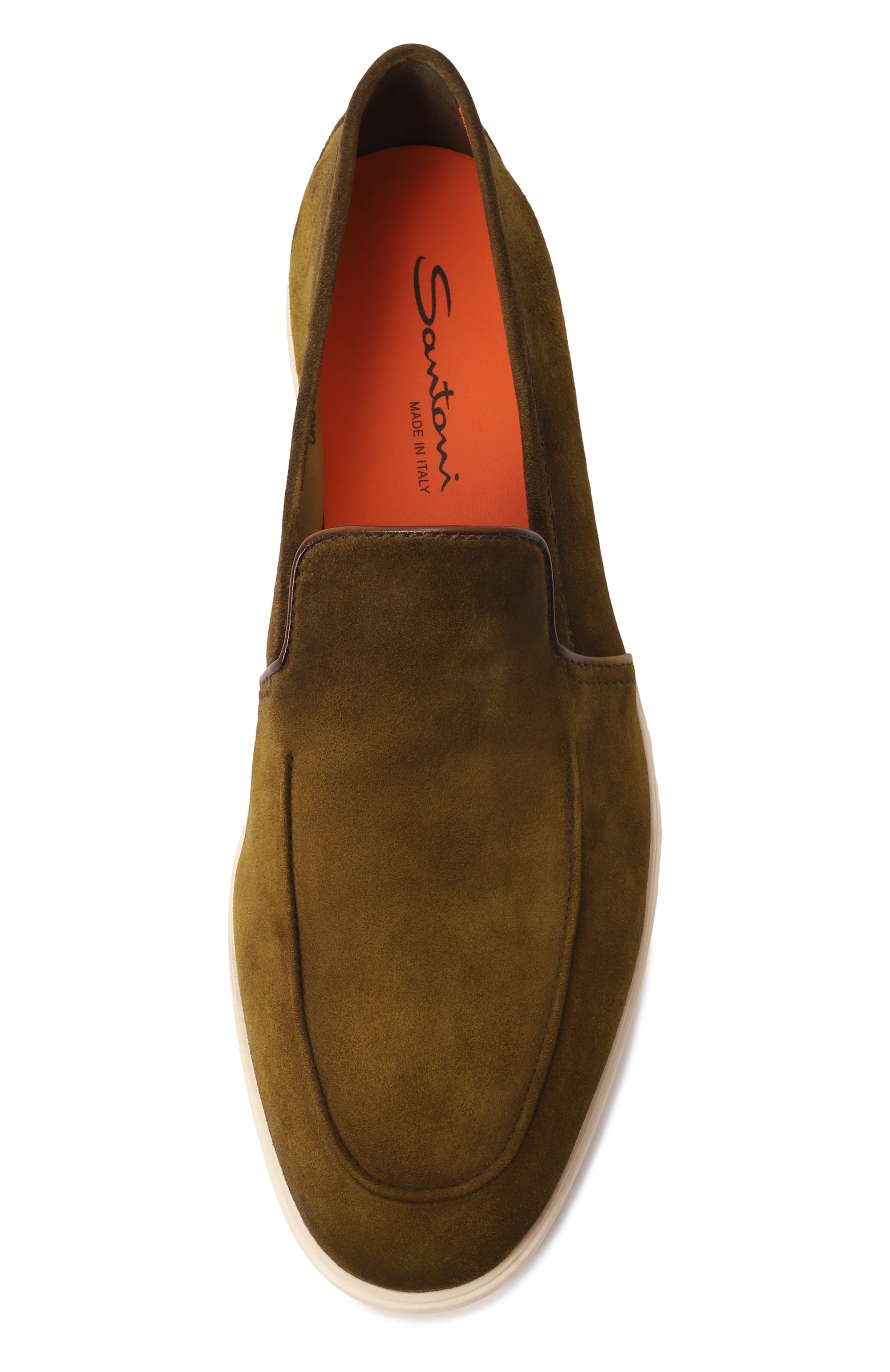 Замшевые лоферы malibu SANTONI, арт. MGAG18829TICSEAA, фото 6