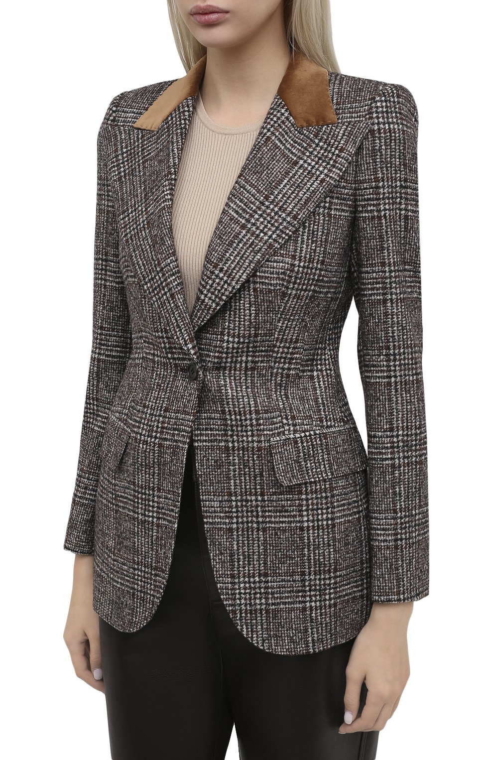 Жакет из шерсти и хлопка DOLCE & GABBANA, арт. F29GZT/FQMIB, фото 4