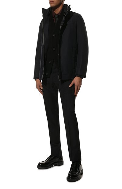 Утепленная куртка PRADA темно-синего цвета по цене 250000 руб., арт. SGB041-1X01-F0124-191, фото 2 Утепленная куртка PRADA, арт. SGB041-1X01-F0124-191, фото 2