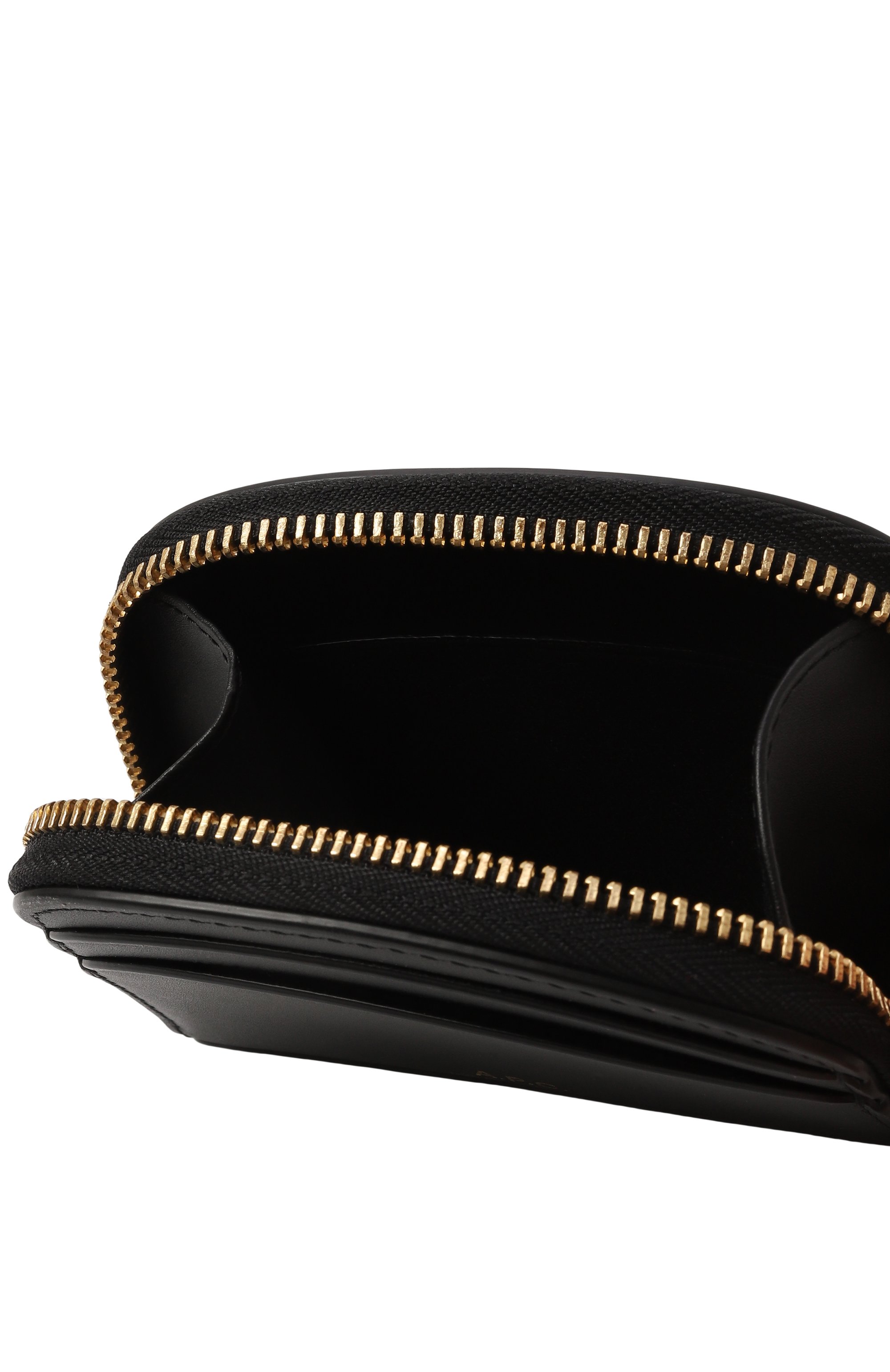 Кожаный кошелек A.P.C. черного цвета по цене 27150 руб., арт. PXAWV-F63437, фото 3 Кожаный кошелек A.P.C., арт. PXAWV-F63437, фото 3