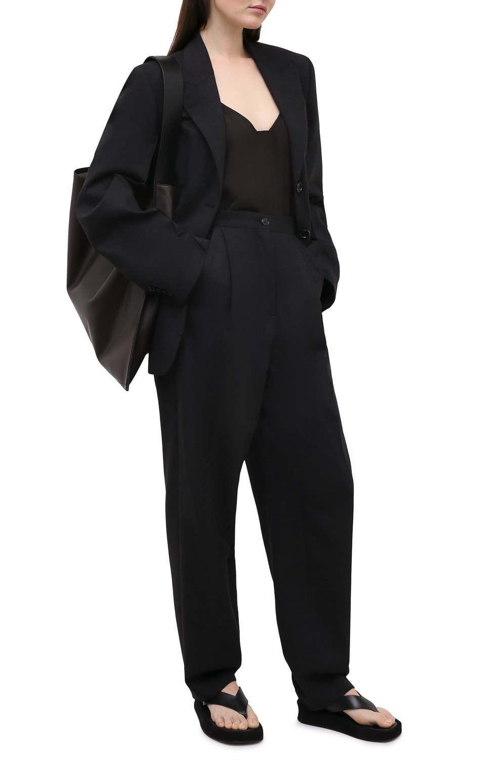 Шерстяные брюки ACNE STUDIOS серого цвета по цене 42900 руб., арт. AK0286, фото 2 Шерстяные брюки ACNE STUDIOS, арт. AK0286, фото 2