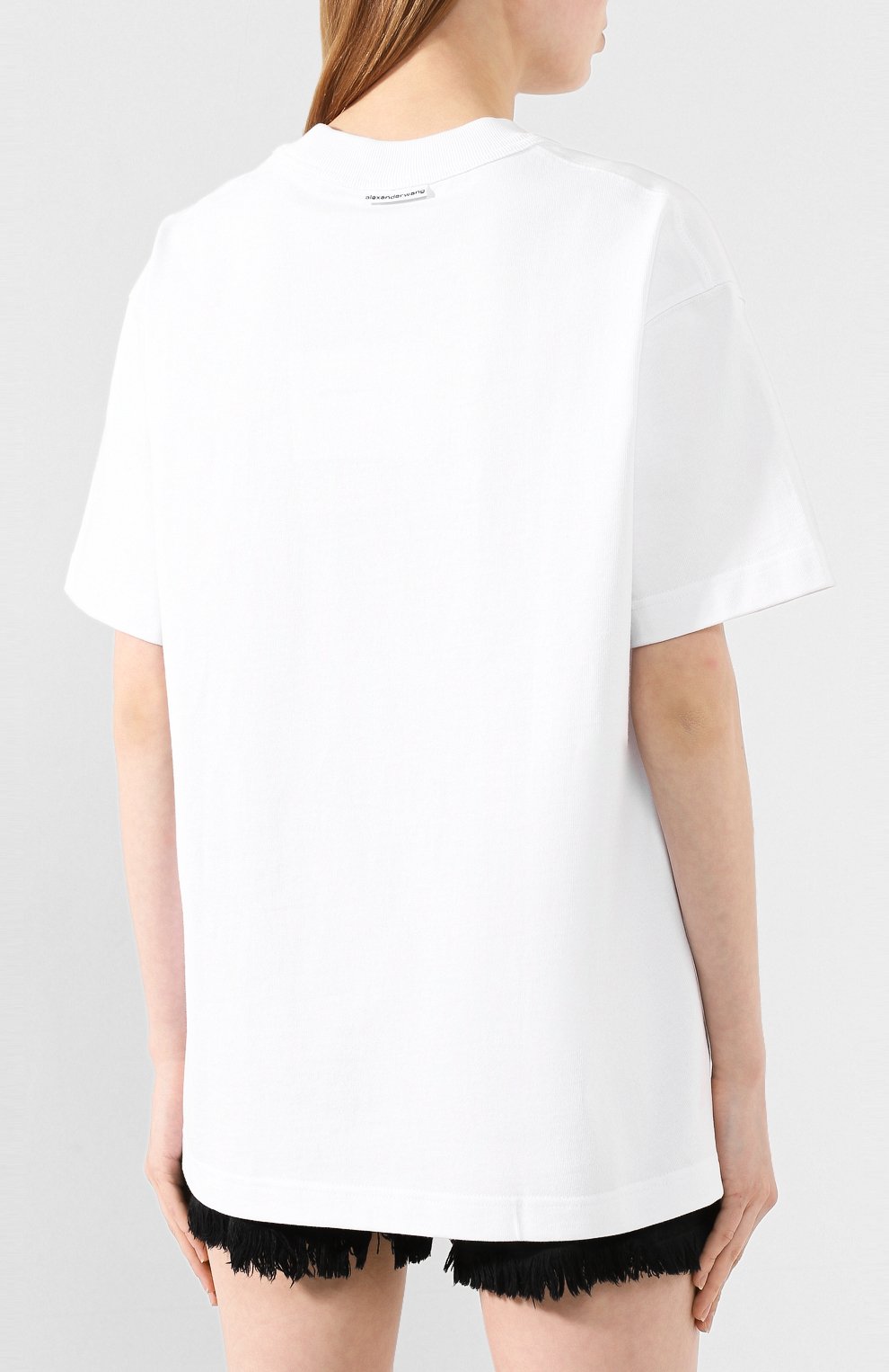 Хлопковая футболка ALEXANDER WANG, арт. 1CC1201344, фото 4