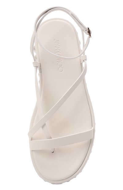 Кожаные сандалии pine JIMMY CHOO, арт. PINE FLAT/ZXA, фото 5