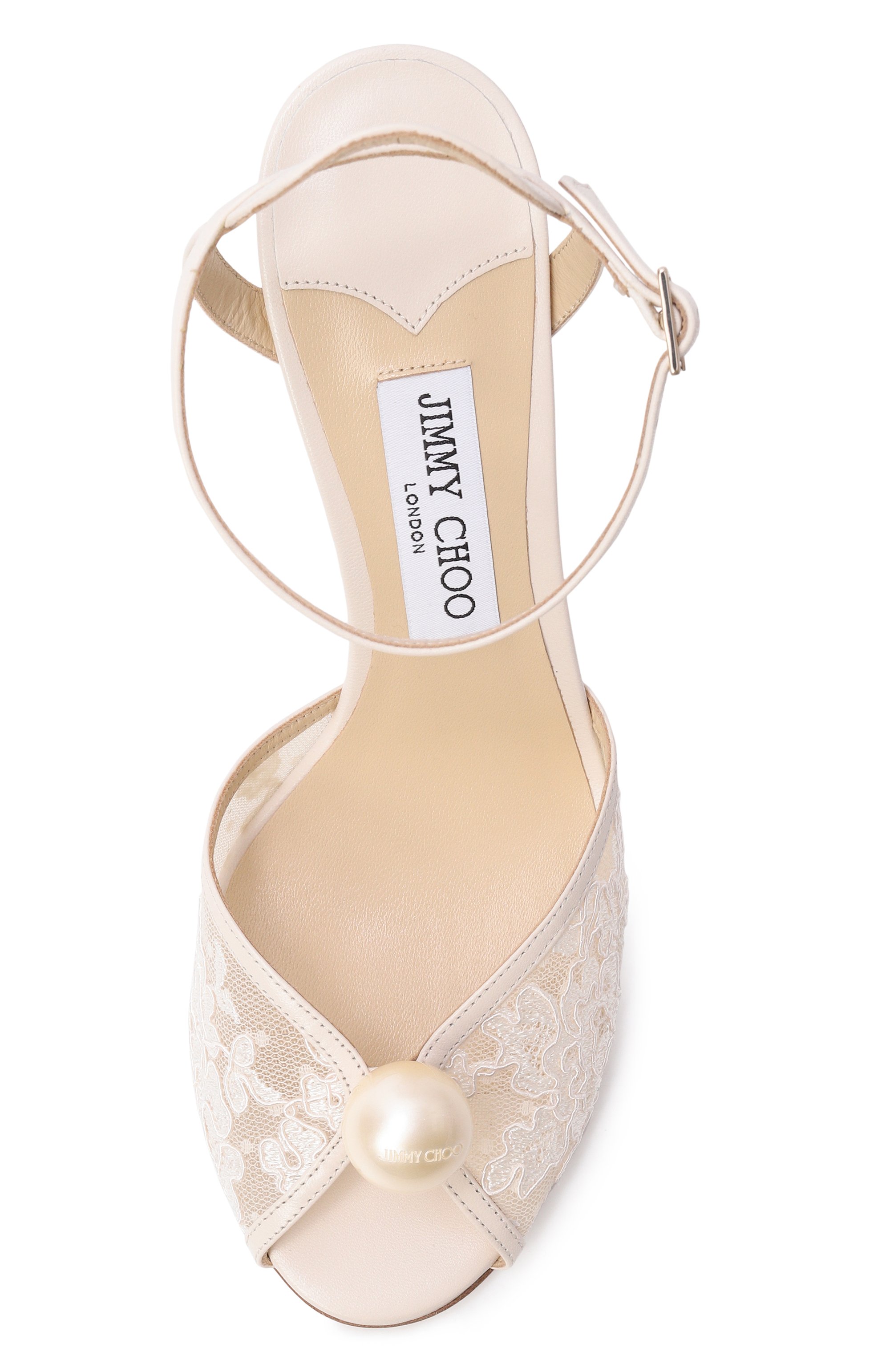 Комбинированные босоножки sacora 85 JIMMY CHOO кремового цвета по цене 99000 руб., арт. SAC0RA 85/FXW, фото 6 Комбинированные босоножки sacora 85 JIMMY CHOO, арт. SAC0RA 85/FXW, фото 6