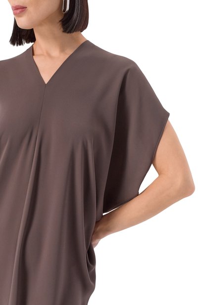 Платье MM6 коричневого цвета по цене 78200 руб., арт. S52CT0790/S43455, фото 5 Платье MM6, арт. S52CT0790/S43455, фото 5