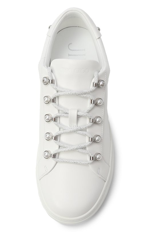 

Кожаные кеды Antibes Jimmy Choo, Белый