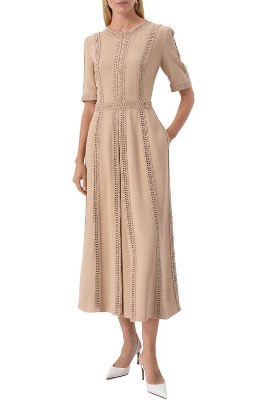 Платье Elie Saab D0560ES25/CD003 Бежевый  D0560ES25/CD003 Фото 3