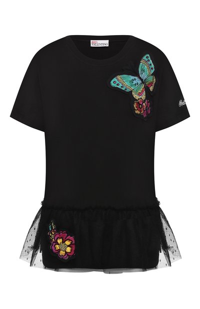 Женская хлопковая футболка REDVALENTINO, арт. TR0MG06C/549